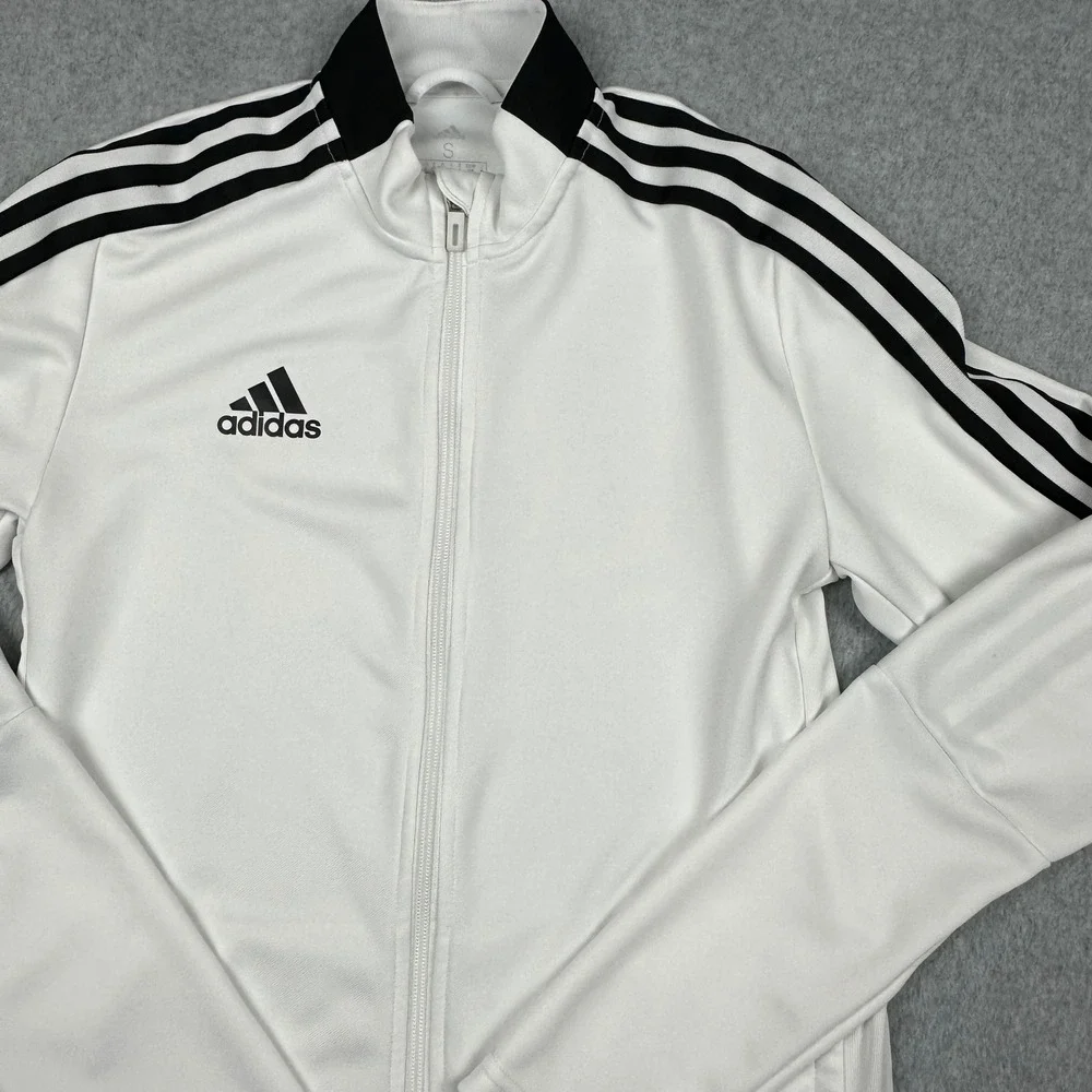 Adidas Mens White Black Aeroready Primegreen Track Jacket GM7309 Size S